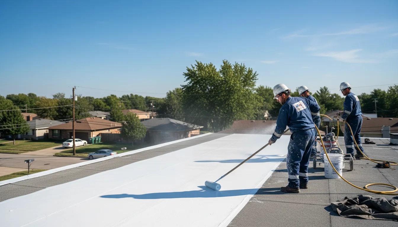 Commercial roof coating in Wayland, MA near me